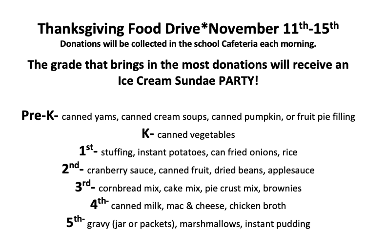 WZES Holiday Food Drive